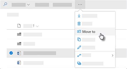 Move files and folders between OneDrive and SharePoint.